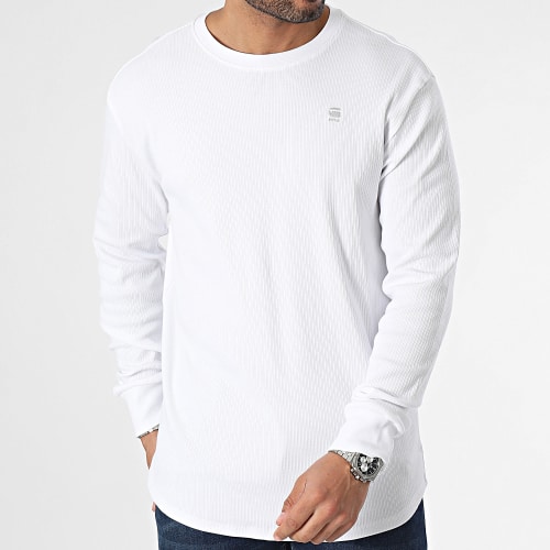 Tee Shirt Manches Longues D16397-D289 Blanc