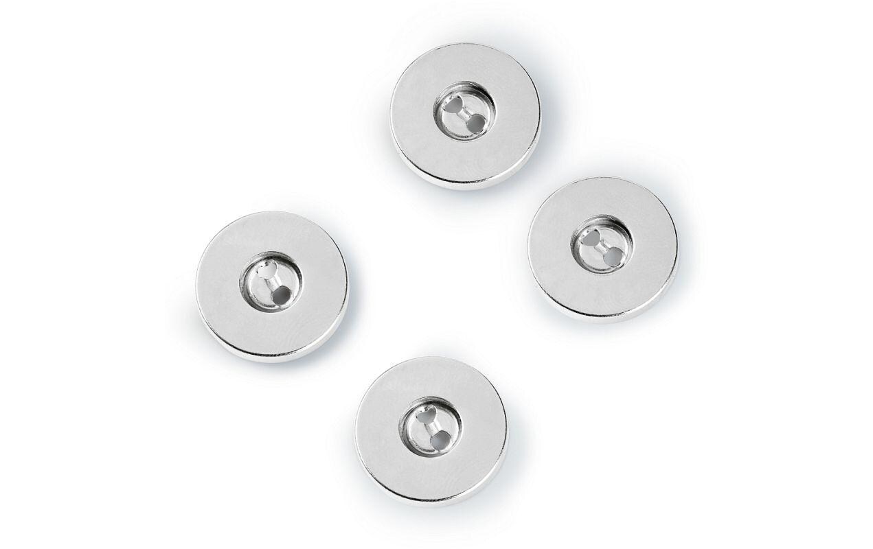 Knöpfe Magnet-Annähknopf Silber, 19 mmKnöpfe aus Metall zum Annähen