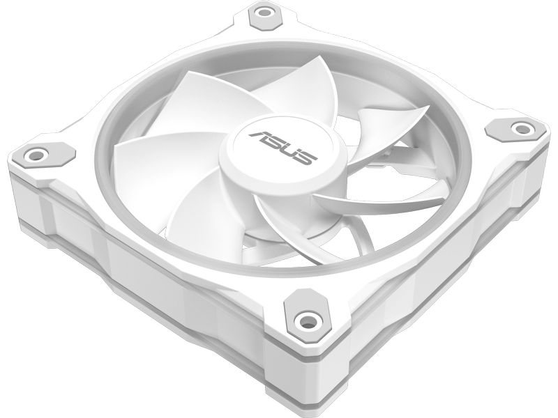ASUS PC-Lüfter Prime MR120 Fan ARGB Reverse 3 in 1 Weiss 3er-Pack leiser Reverse-Lüfter mit rückseitiger ARGB-Beleuchtung und PWM-Steuerung