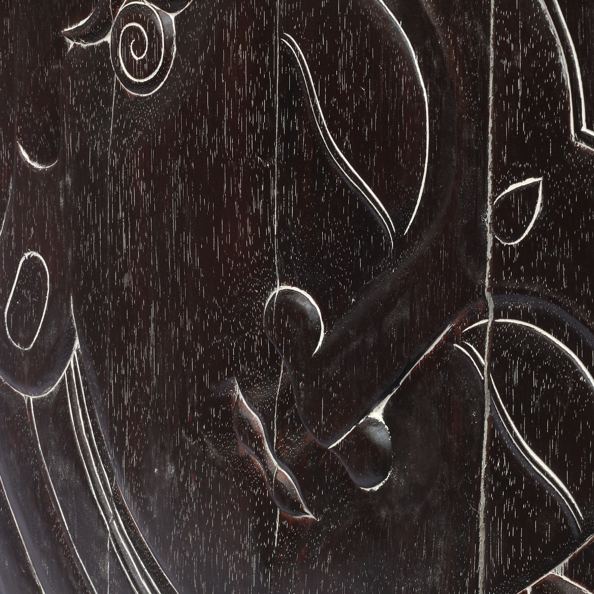 Buddha-Panel, schwarz, B 60 cm, H 90 cm von fischer's lagerhaus