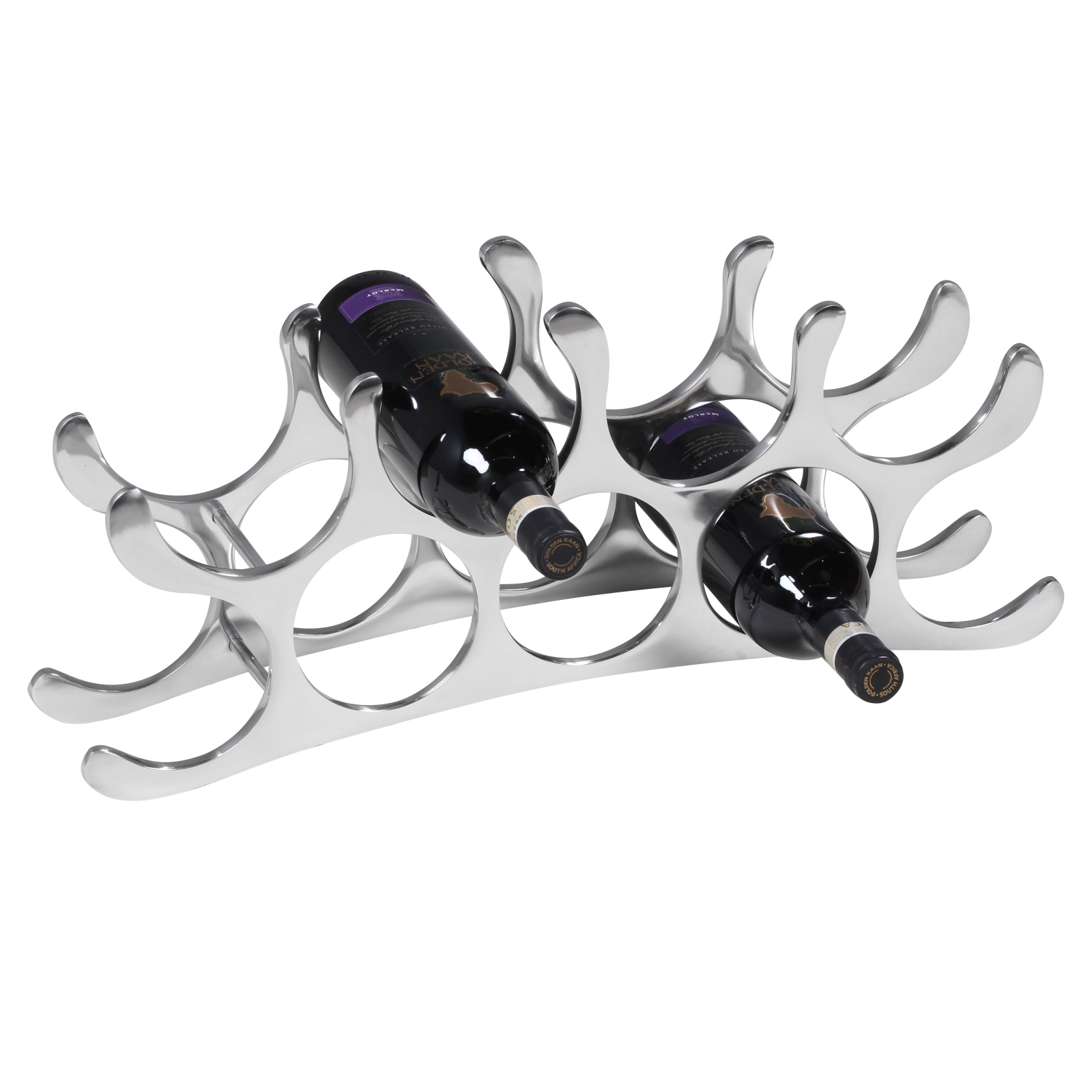 Weinregal - silberfarben - Aluminium