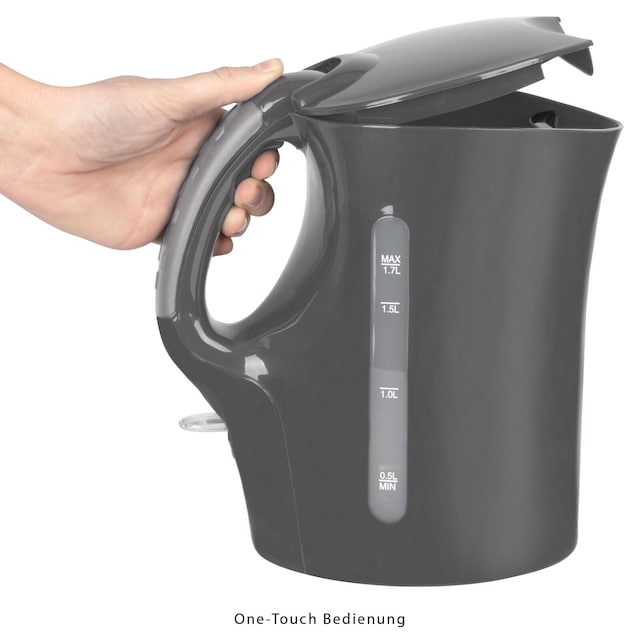 BOMANN Wasserkocher WK 5011 CB 1,7 Liter grau