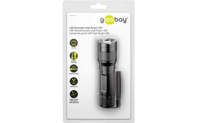 Goobay LED-Taschenlampe High Bright 300