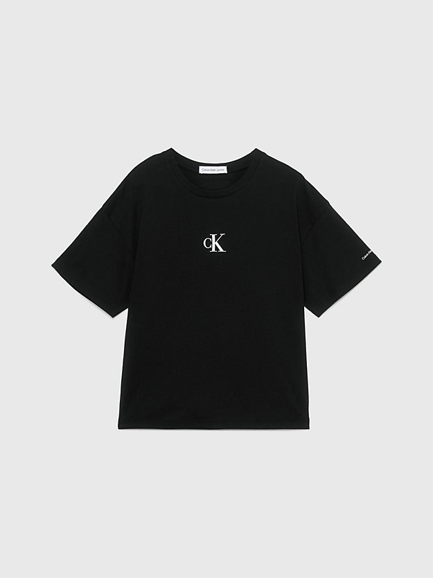 Camiseta com logo de corte quadrado
