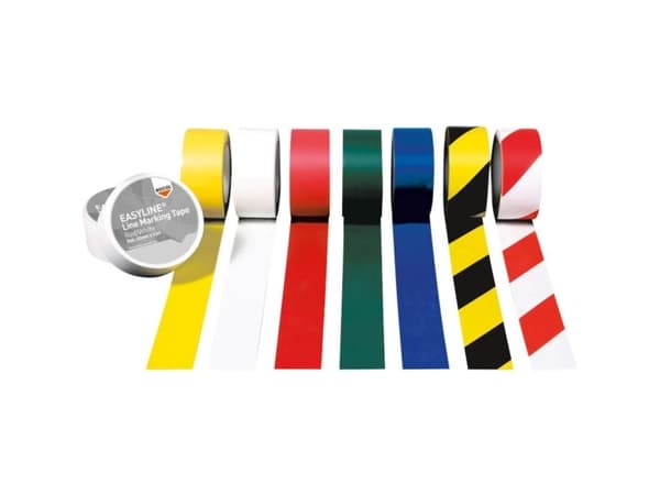 Rocol RS56006 RS56006 Markeringstape EasyTape™ Rød, Hvid (L x B) 33 m x 50 mm 1 stk