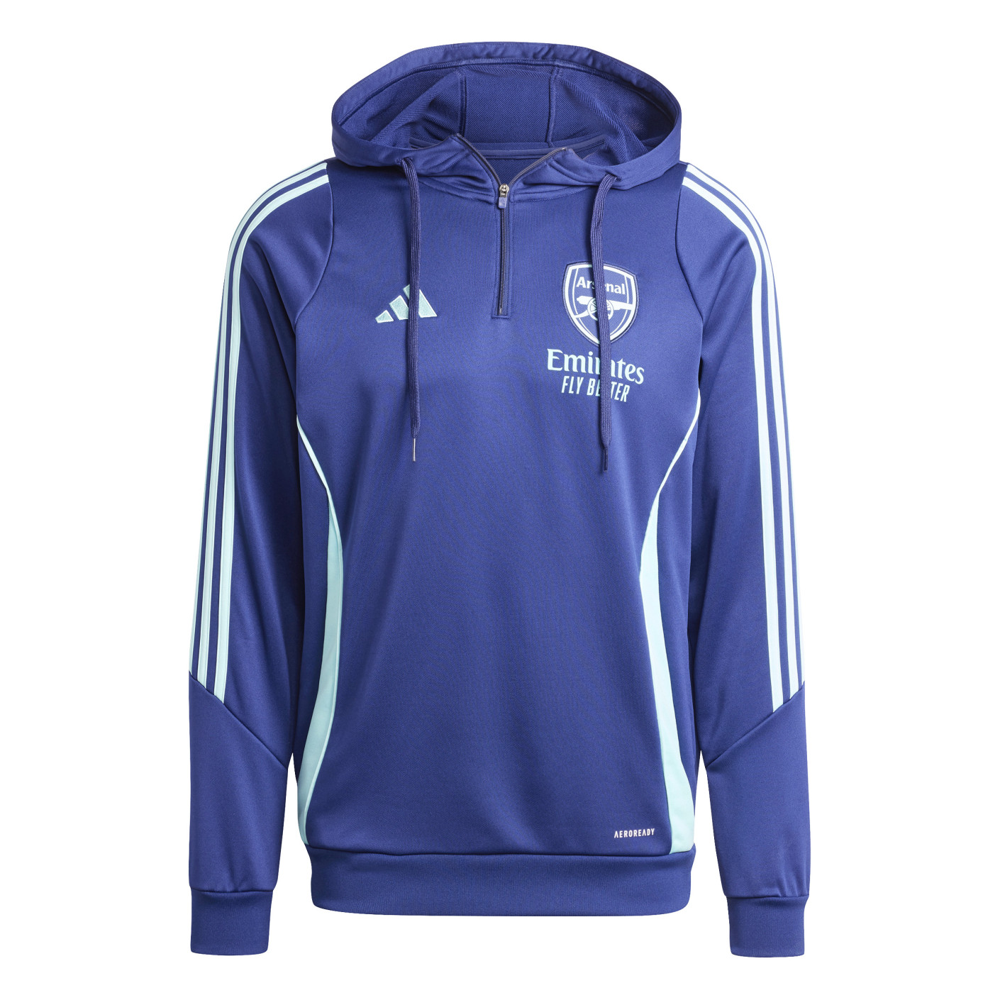 Adidas Arsenal Track Hoodie 2024-2025 Donkerblauw Lichtblauw