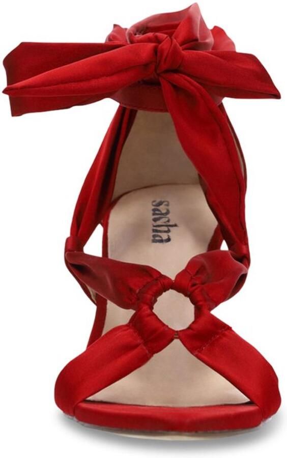 Sacha Dames Rode sandalen met hak