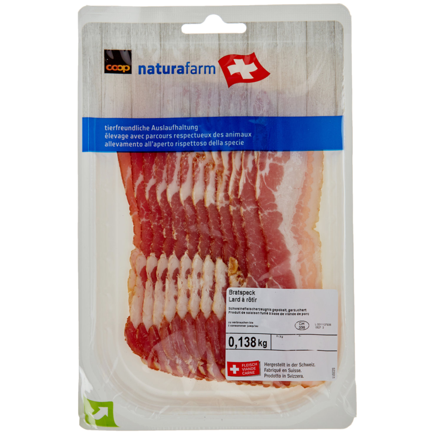Naturafarm Bratspeck ohne Schwarte ca. 150g