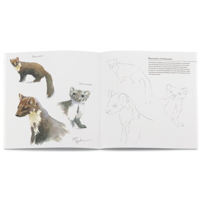 Mal- und Zeichenbuch, Tiere im Wald