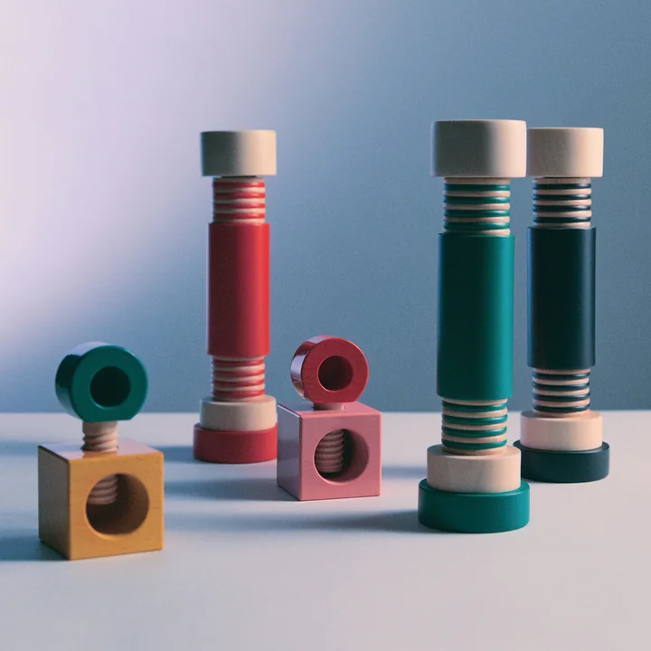Alessi - Pfeffermühle MP0215, natur / rot