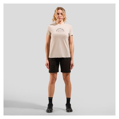 T-shirt Technique Femme Oldo Ride 365 Performance Wool 130 Beige