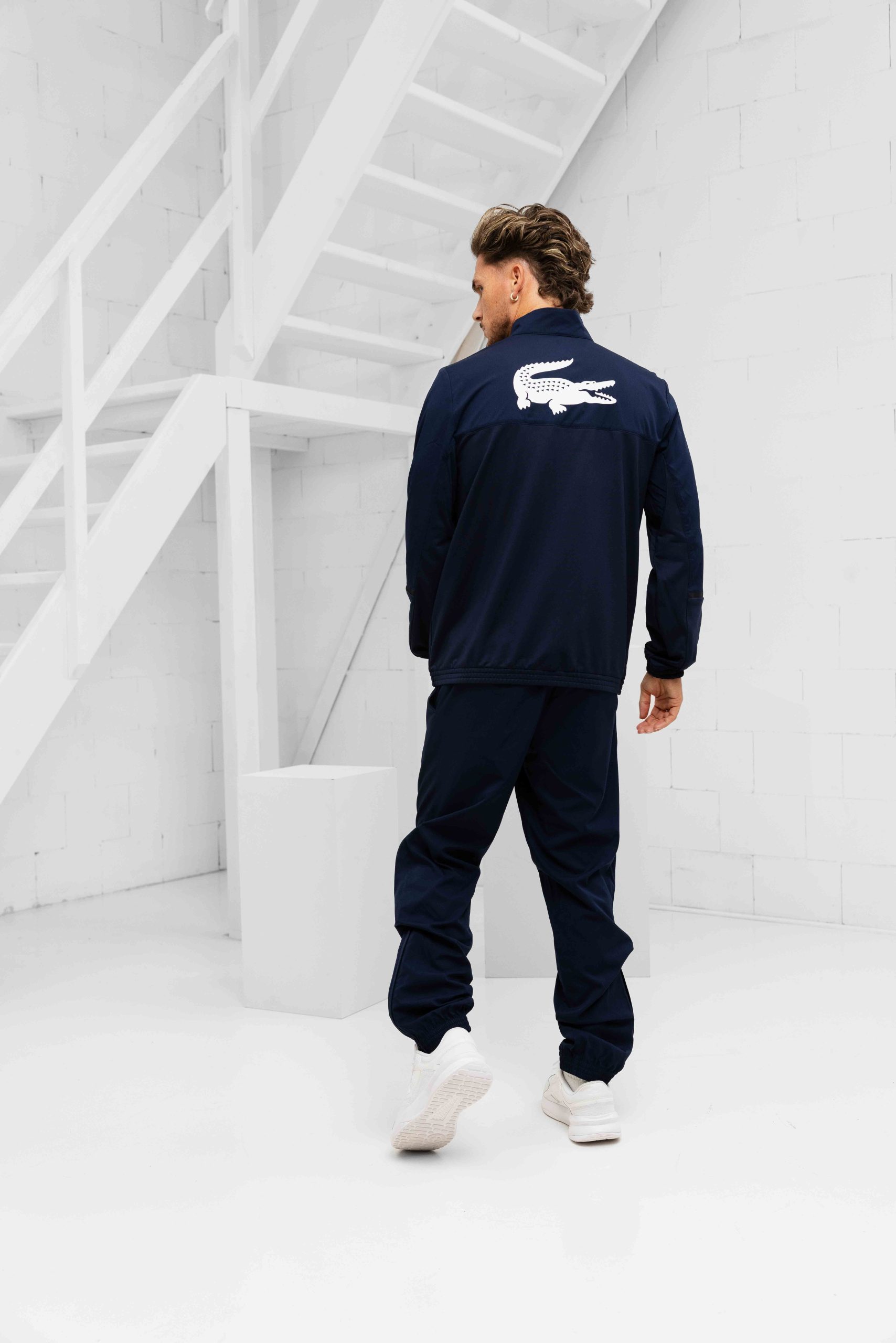 Lacoste Tennis x Daniil Medvedev Trainingspak Heren Donkerblauw