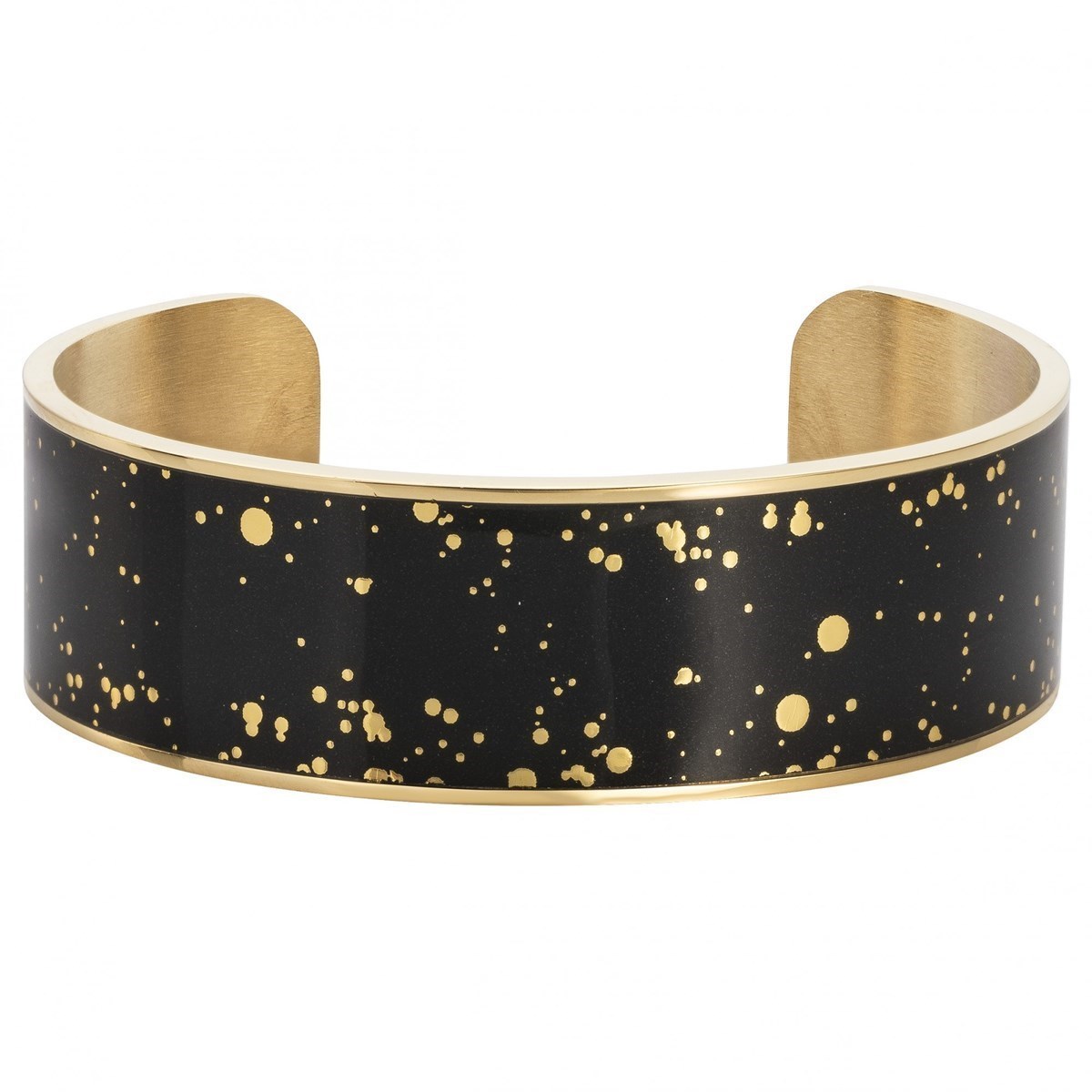 Bracelet en Acier 316L et laque - jaune brillant