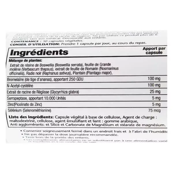 Solaray Respir' Protect 30 cápsulas vegetais