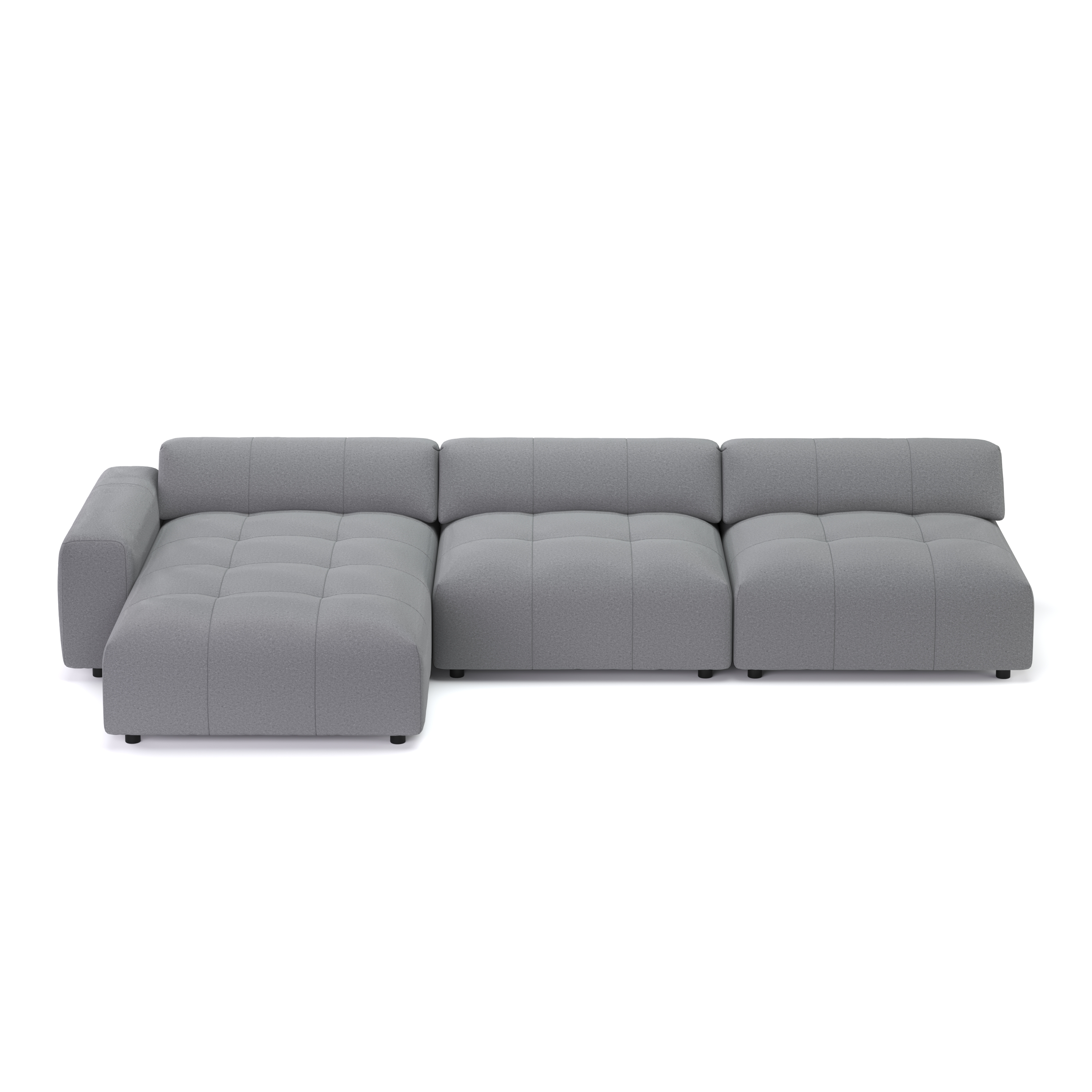 Ecksofa BONNIE links grau