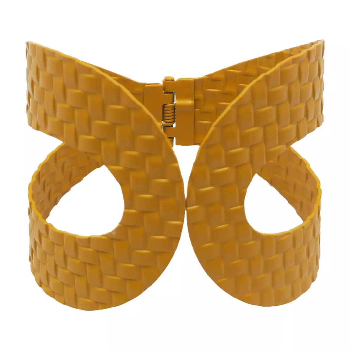 Embrasse rideau manchette Orient Jaune