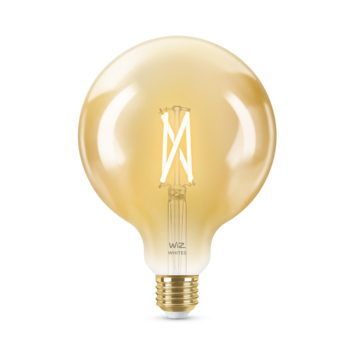 WiZ Connected LED globe E27 50W filament gold koel tot warmwit licht dimbaar