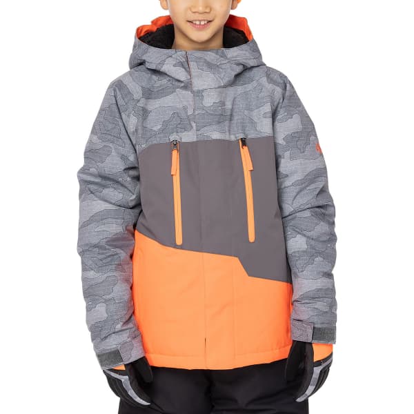 Veste snowboard 686 BOYS GEO INSULATED JKT CHARCOAL CAMO CLRBLK