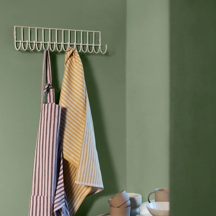 Broste Copenhagen - Maggie Wandgarderobe, 40 x 9,5 cm, warm grey
