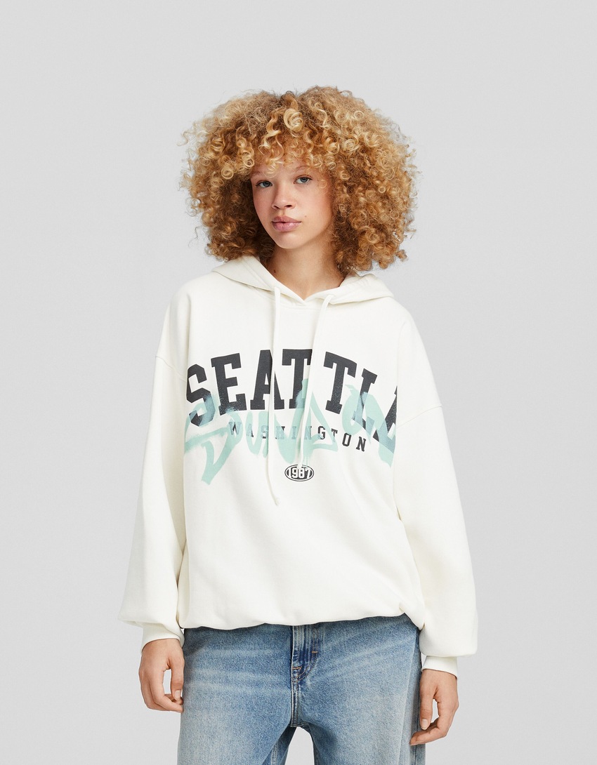 Moletom oversized estampado