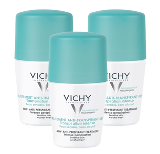 Vichy Deodorant Anti-Transpiratie Roller 48 uur - Multiverpakking 3x50ML