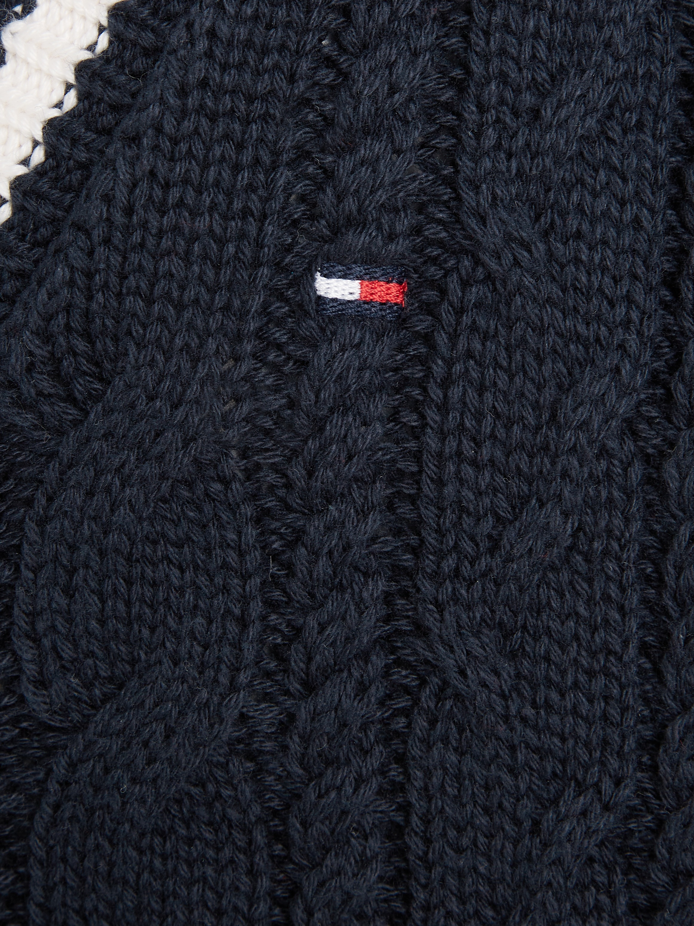Tommy Hilfiger Strickjacke »H CARDIGAN SWEATER« Kinder bis 16 Jahre mit Logopatch