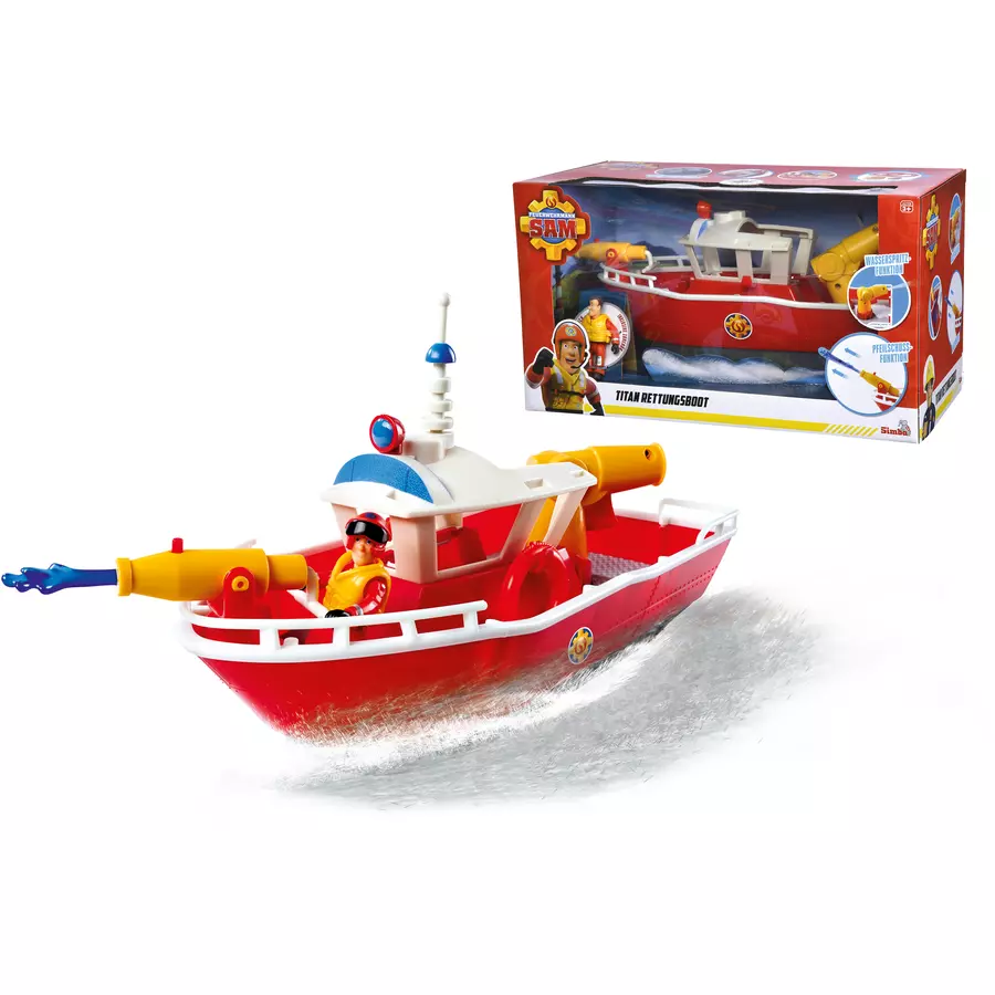 Simba Toys Feuerwehrmann Sam Titan Feuerwehrboot