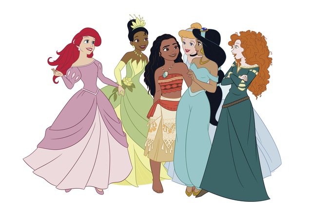 Komar Leinwandbild »Disney Princesses Together« Disney Set, 1 Stk. tlg. 60 x 40 cm (Breite x Höhe) - Kinderzimmer, Dekoration