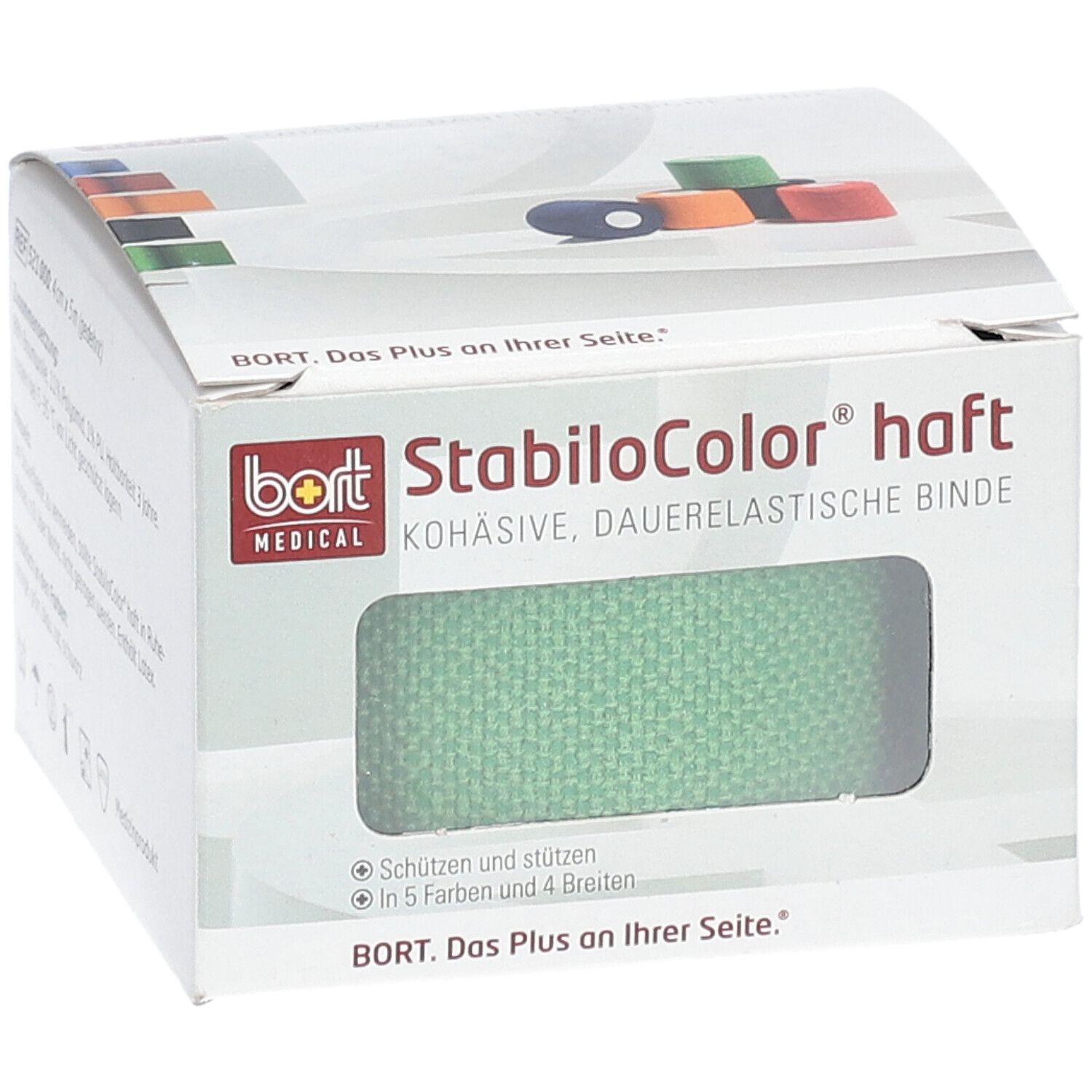 BORT StabiloColor® haft Binde 4 cm grün