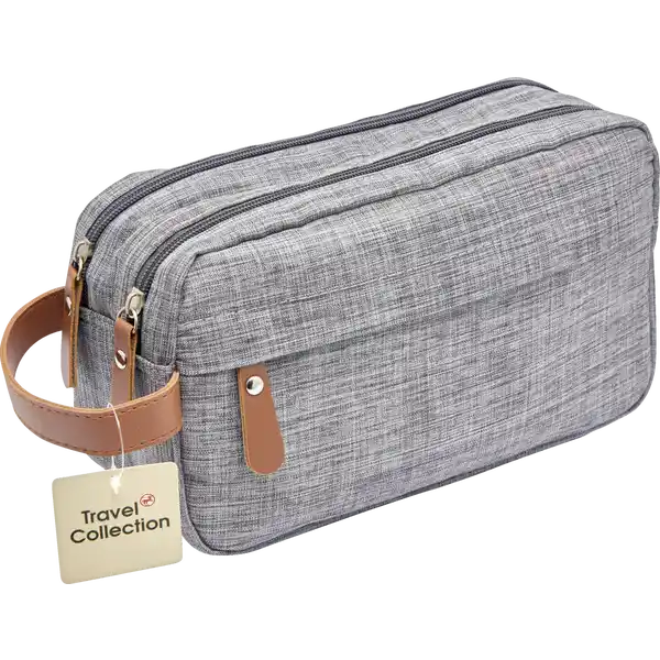 Herren Kulturtasche grau