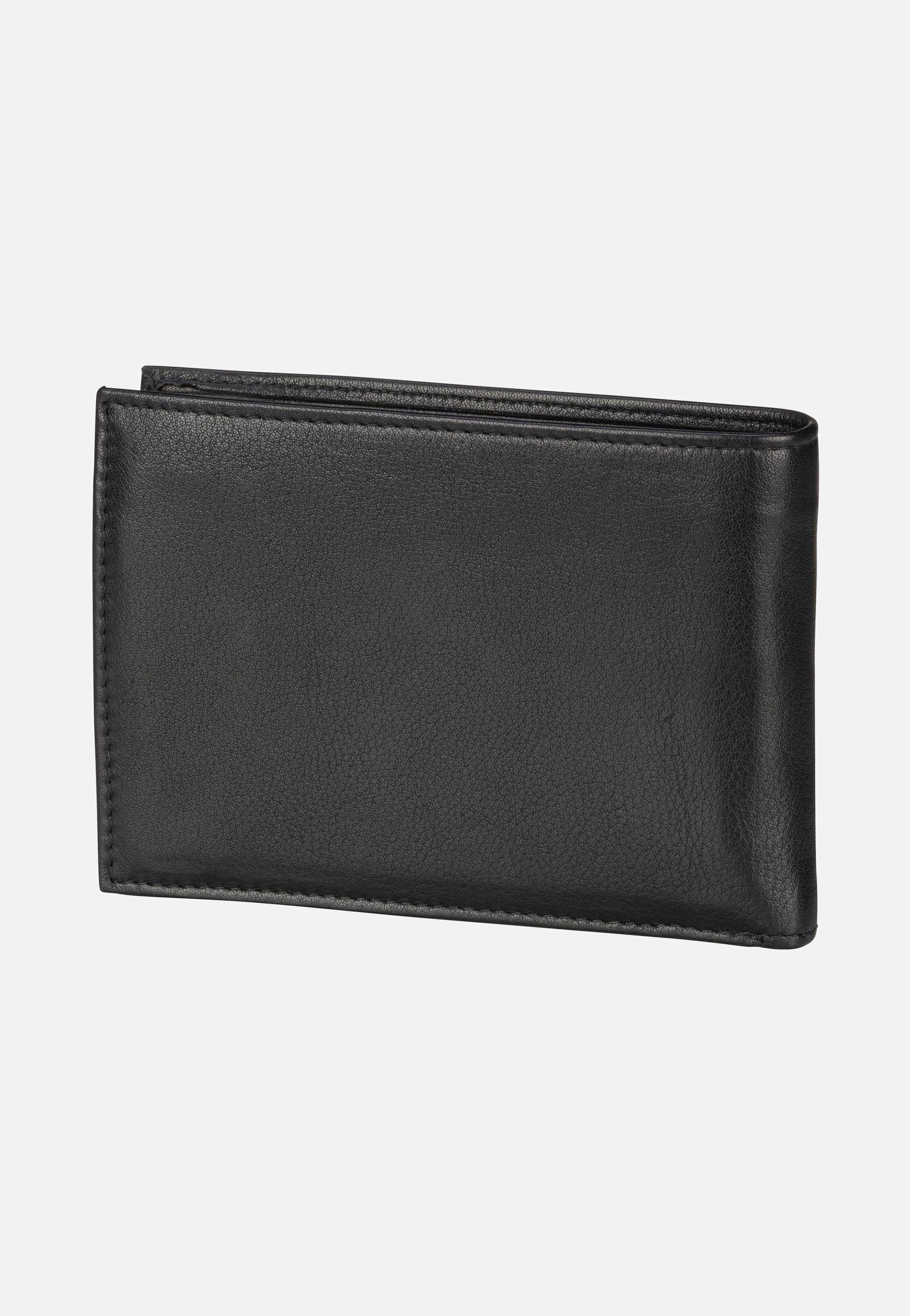 Nome Horizontal with Flap II Schwarz - Portemonnaie