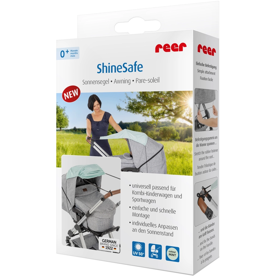 reer Sonnensegel ShineSafe mint