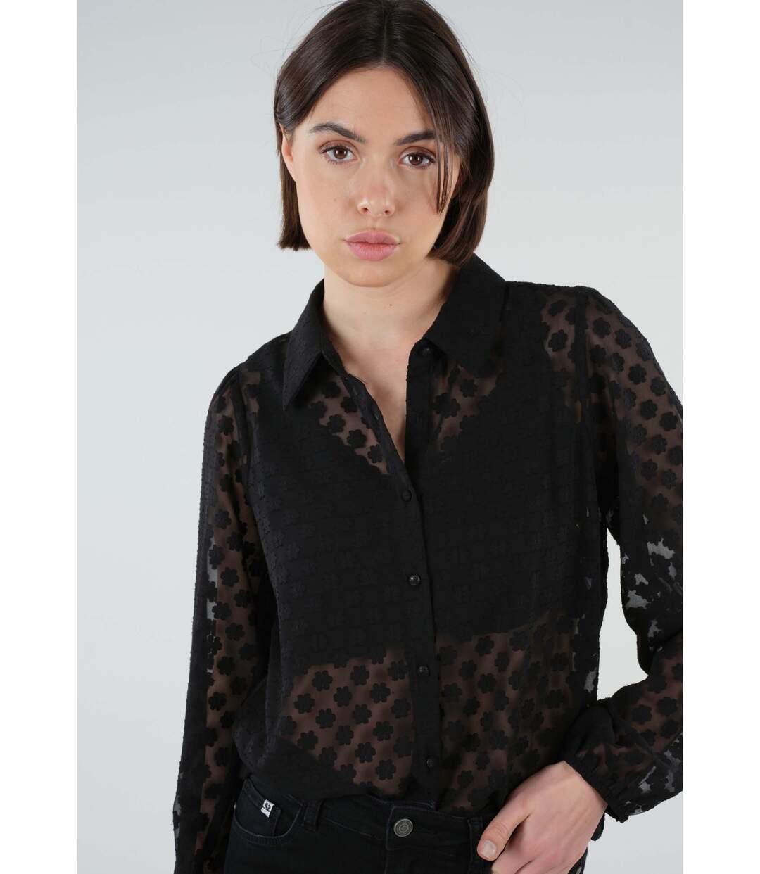 Chemise en voile plumetis INDIRA