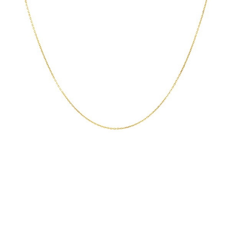 Collier Chaine Forçat Diamantée - Or Jaune - Enfant