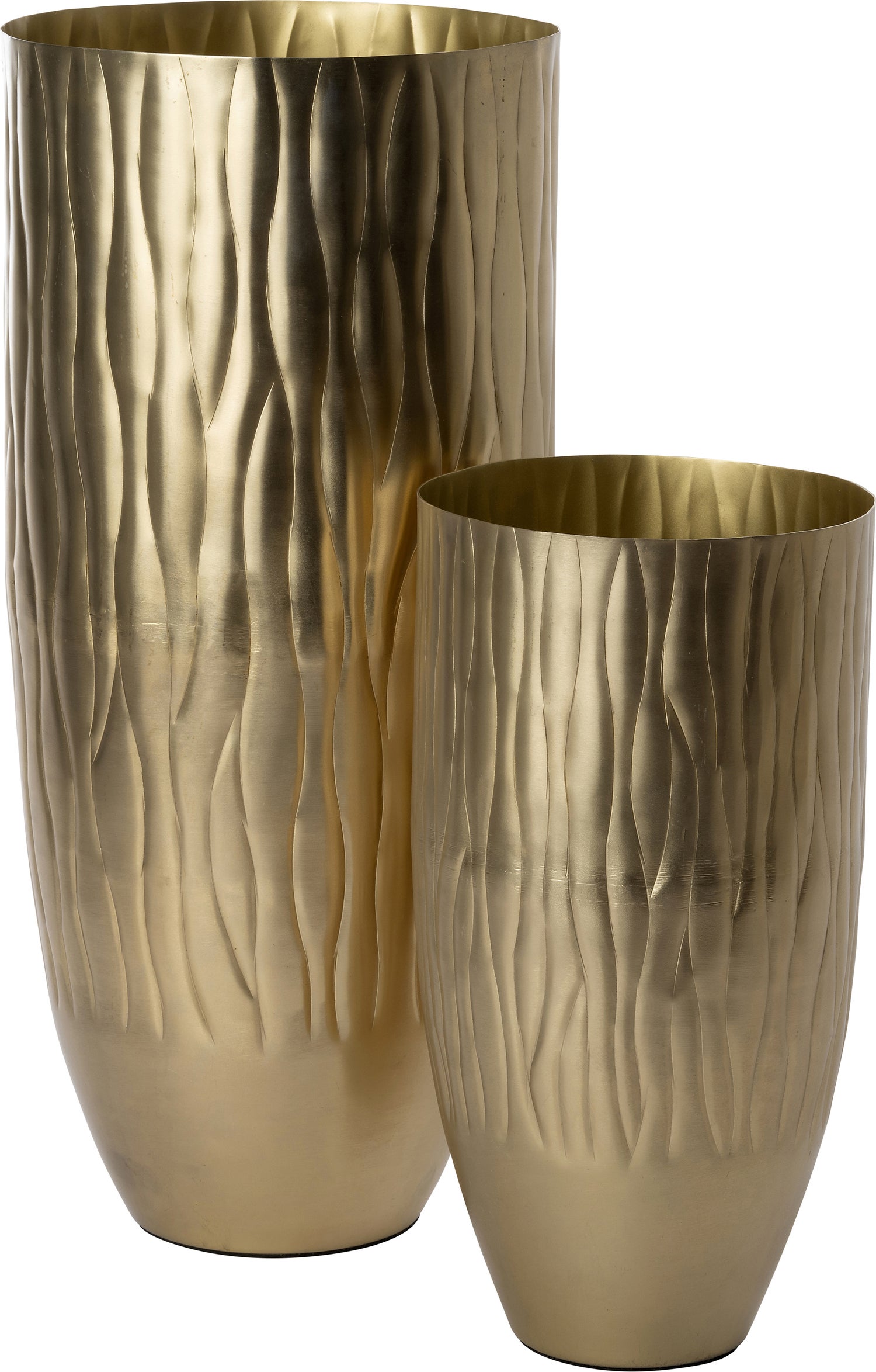 Intratuin vaas Maci goud D 15 H 29 cm