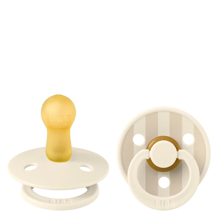 BIBS Pacifier Colour Latex Studio Collection Pin Ivory Vanilla Mix Size 2