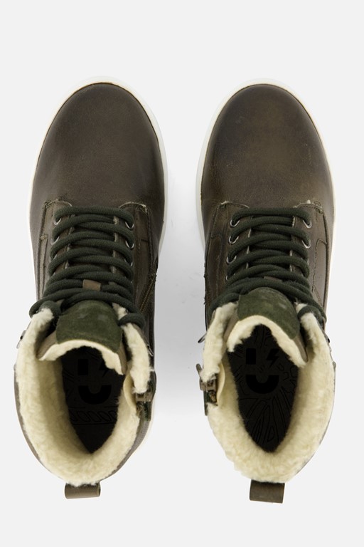Muyters Veterboots groen Leer