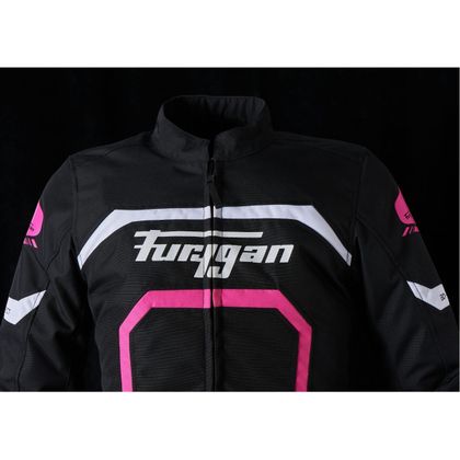 Blouson Furygan MYSTIC LADY EVO - Noir / Blanc