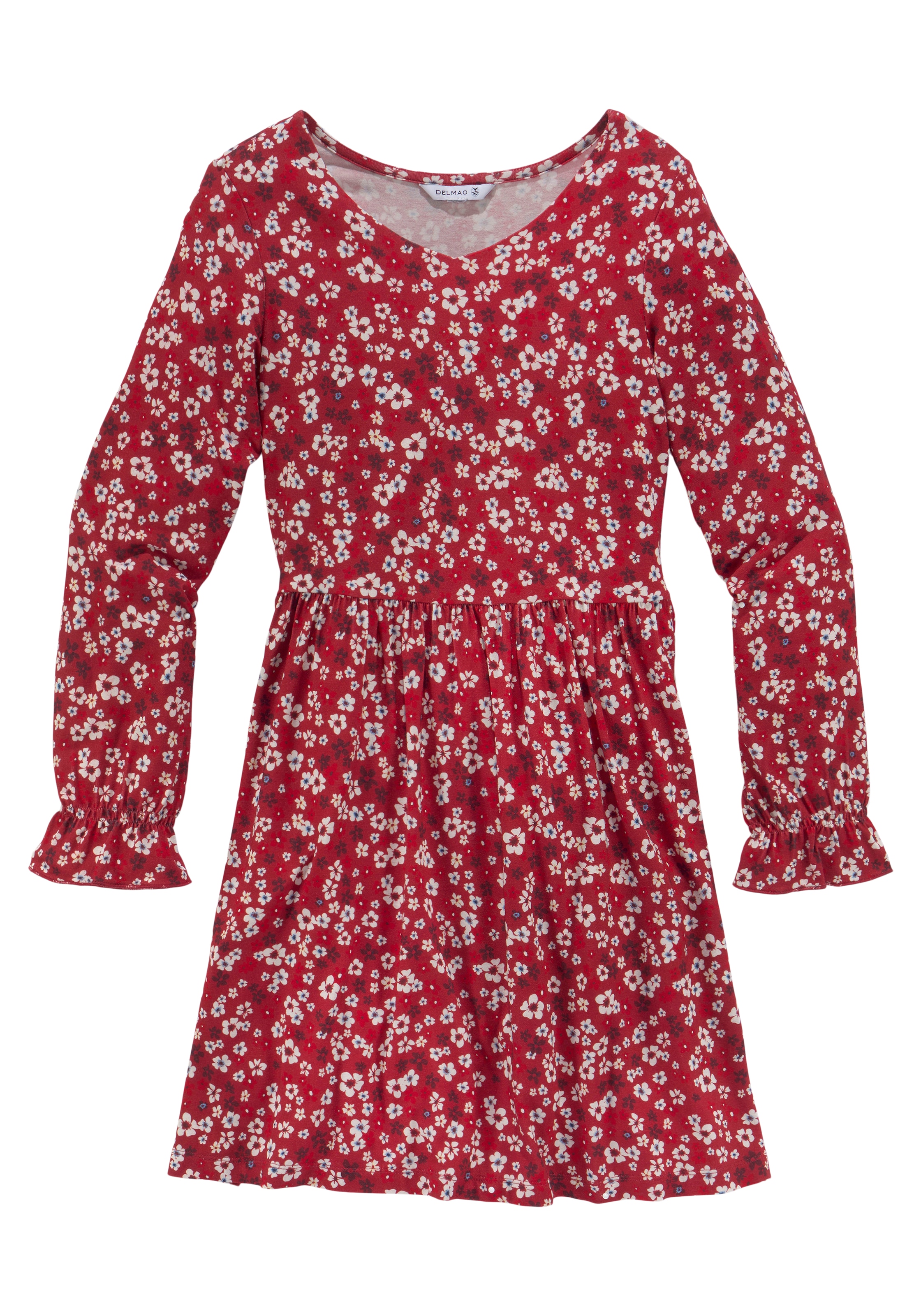 DELMAO Jerseykleid »Viskose-Kleid für Mädchen,« festliche Anlässe,  kniefreie Länge,  modisch