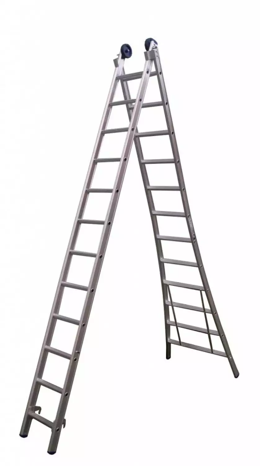 Little Jumbo 1250300214 Reformladder uitgebogen - 2 x 14 Sporten - 3,75 x 6,50m
