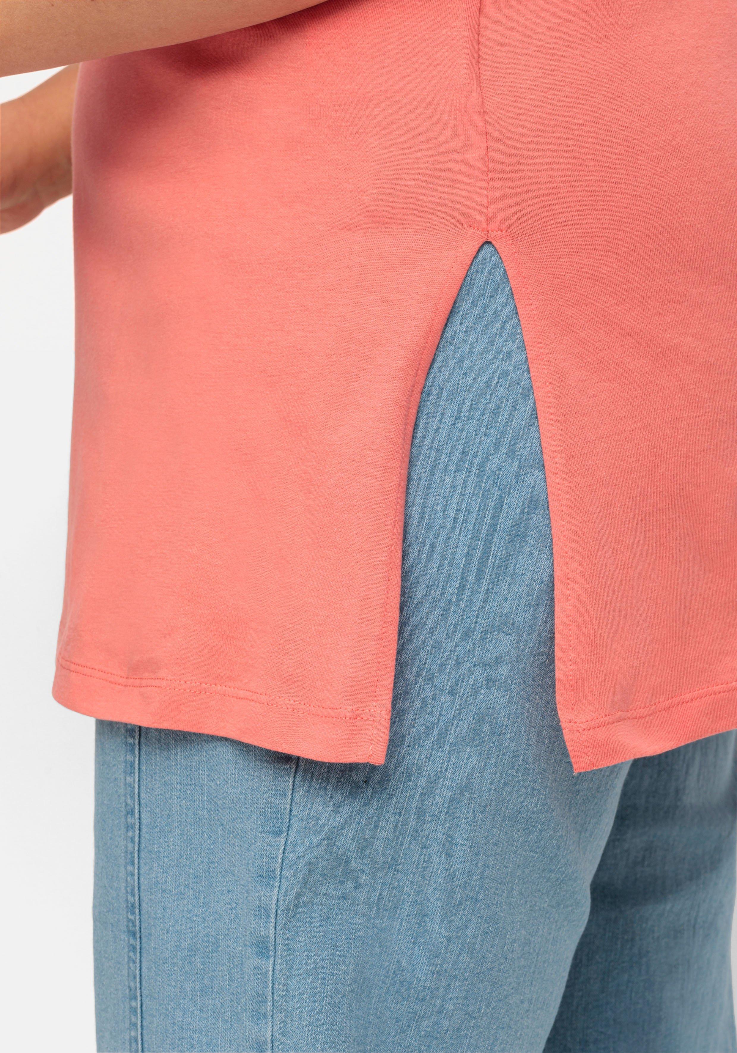 Longtop mit extralangen Seitenschlitzen