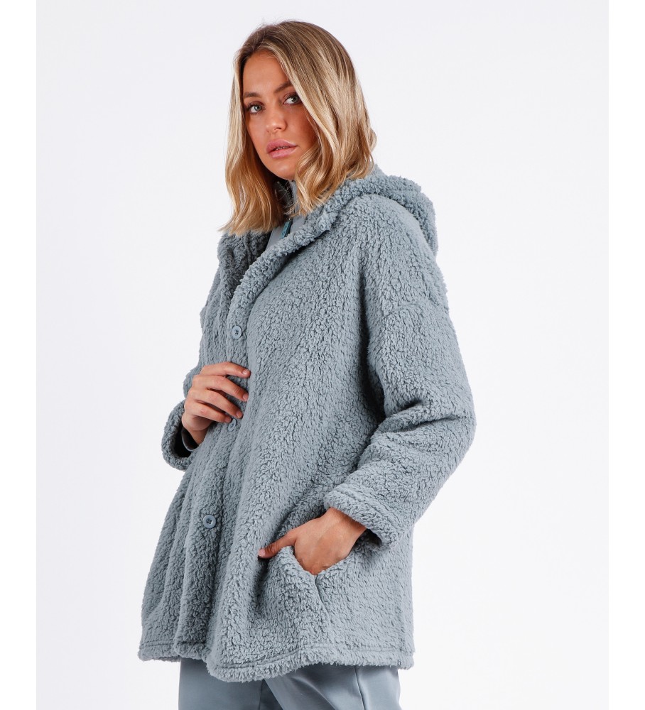 Robe de dormir feminina Admas, quente e confortável, de manga comprida, para uso doméstico.