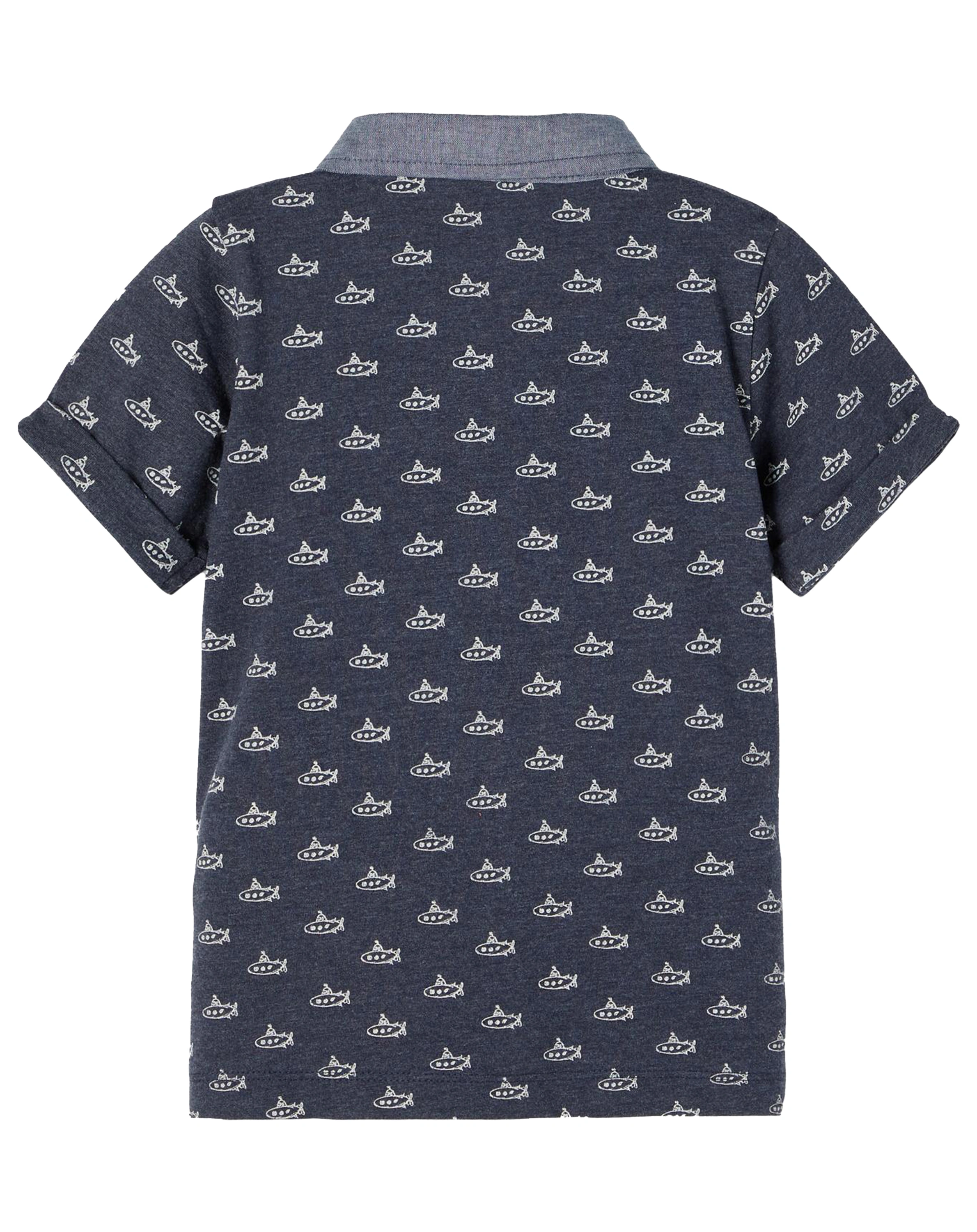 Poloshirt NMMFANON in dark sapphire
