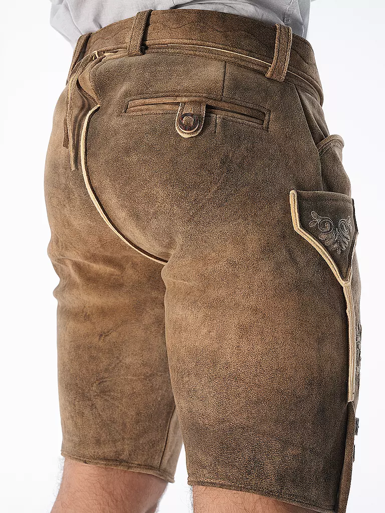 BECKERT Lederhose braun