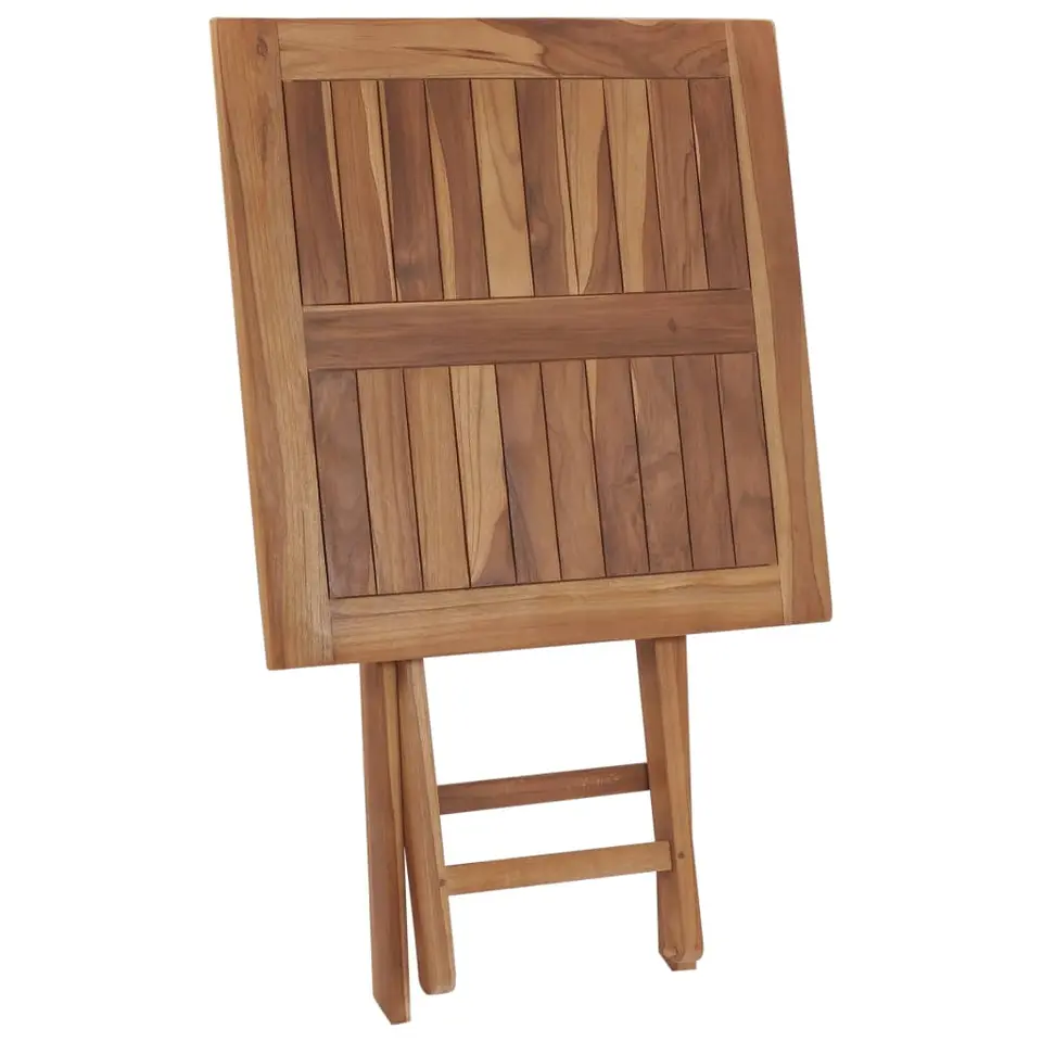 vidaXL Tuintafel inklapbaar 60x60x75 cm massief teakhout