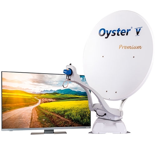 Ten Haaft Oyster V 85 Premium Skew Sat-Anlage inkl. Fernseher 19