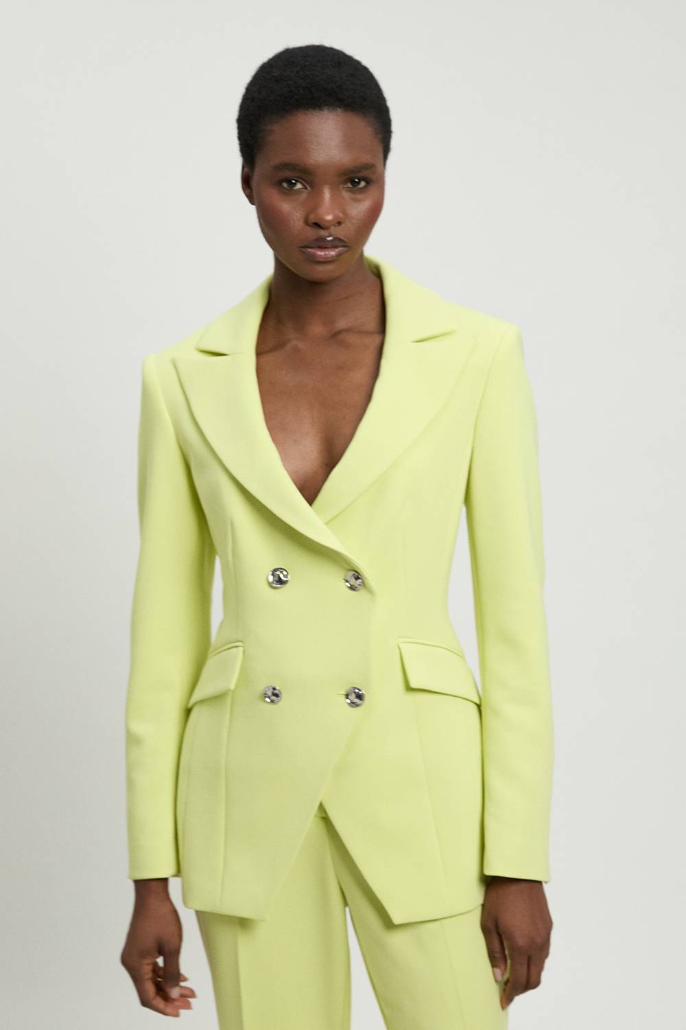 KarenMillen Blazer Croisé En Tissu Stretch Compact
