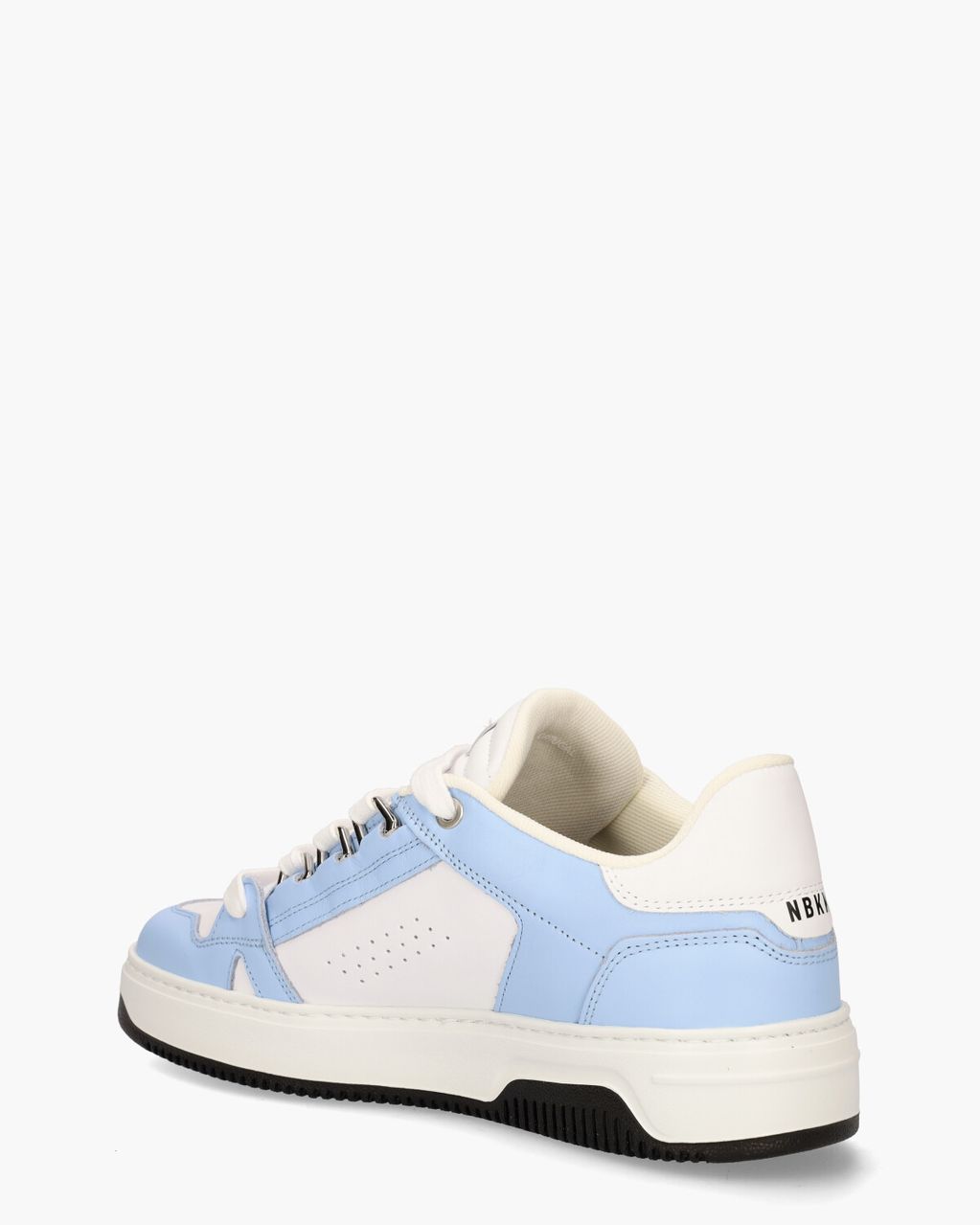 Nubikk Basket Buxton Wit/Lichtblauw Herensneakers