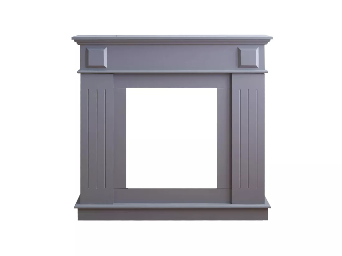 Cadre Décorative Cheminée Décoration Mdf Gris 100x109x26