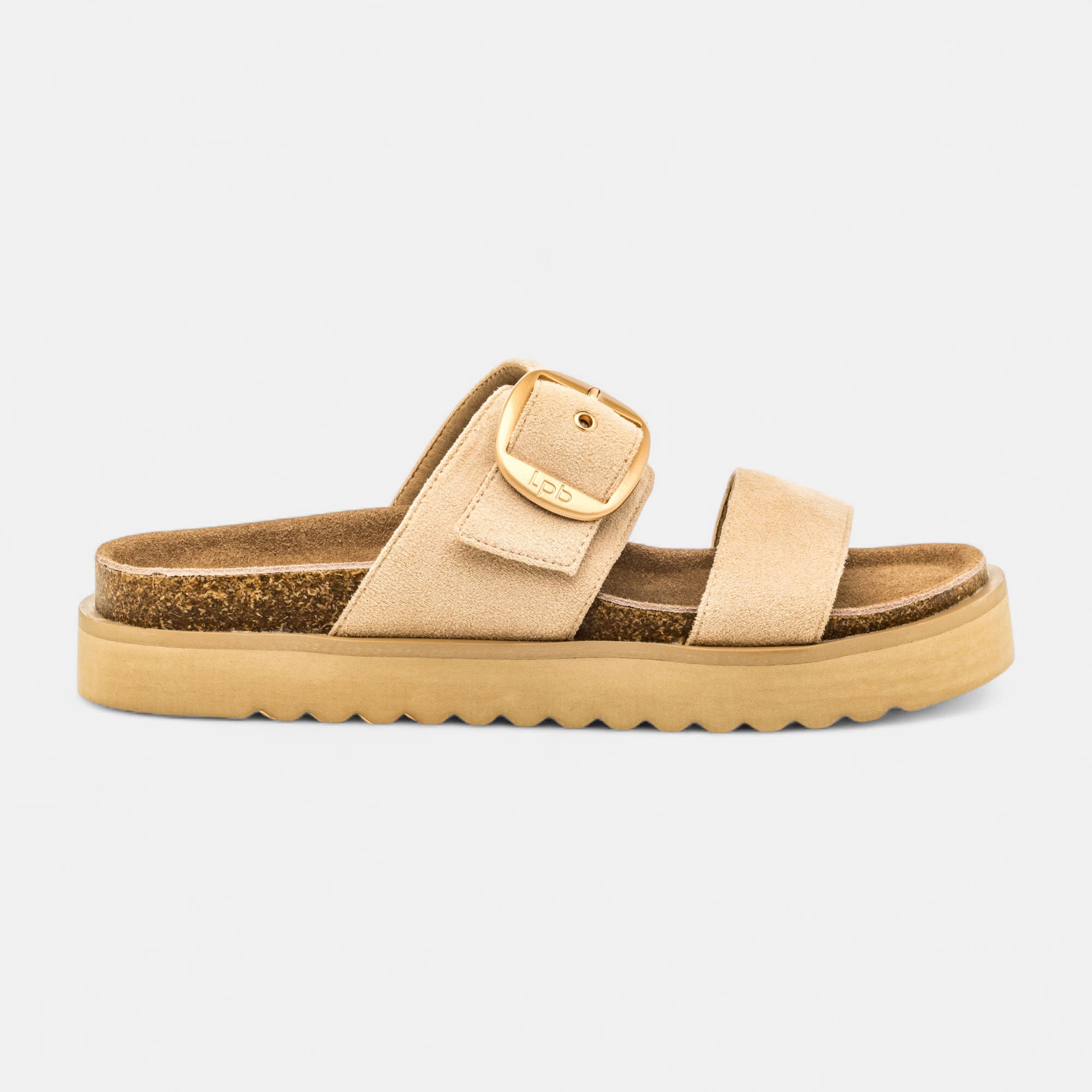 Mules semelle liège Femme beige